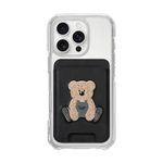 MAGSAFE LEATHER POCKET CLASSIC - BLACK/BEAR/BLACK (MAGSAFE LEATHER POCKET)