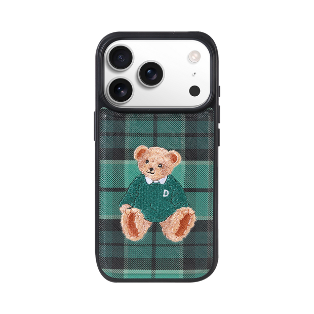 MAGSAFE EMBROIDERY CASE - BEAR/GREEN (EMBROIDERY CASE)
