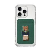 MAGSAFE NEW CLASSIC LEATHER POCKET - GREEN/BEAR/GREEN (MAGSAFE LEATHER POCKET)