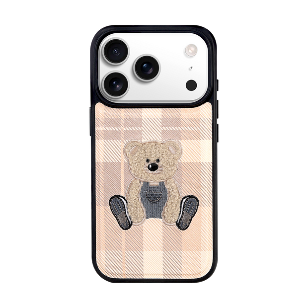 MAGSAFE EMBROIDERY CASE - BEAR/IVORY (EMBROIDERY CASE)