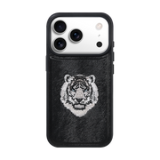 MAGSAFE EMBROIDERY CASE - WHITE TIGER/BLACK (EMBROIDERY CASE)