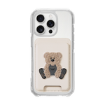 MAGSAFE LEATHER POCKET CLASSIC - IVORY/BEAR/IVORY (MAGSAFE LEATHER POCKET)