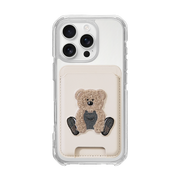 MAGSAFE LEATHER POCKET CLASSIC - IVORY/BEAR/IVORY (MAGSAFE LEATHER POCKET)