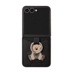 RING GRIP EMBROIDERY POCKET CASE - BEAR/BLACK (RING GRIP POCKET CASE)
