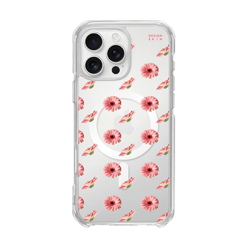 GRAPHICS - MINI PATTERN/GERBERA (CLEAR MAGSAFE CASE)