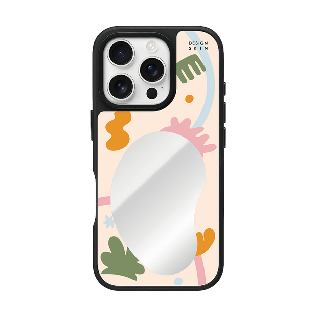 MIRROR MAGSAFE CASE(FRAME) - BEIGE PEBBLE (MIRROR MAGSAFE CASE)