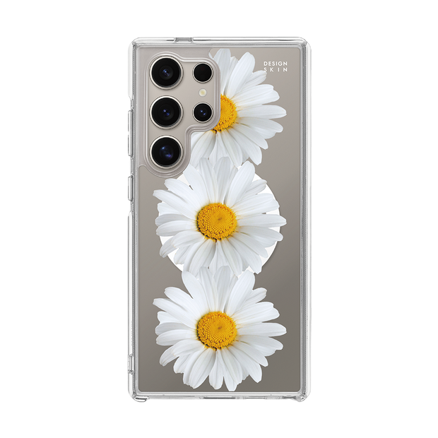 GRAPHICS - DAISY/WHITE (CLEAR MAGSAFE CASE)