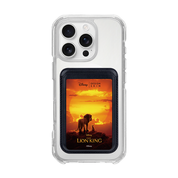 [DISNEY] THE LION KING - POSTER MUFASA AND SIMBA/BLACK (MAGSAFE LEATHER POCKET)