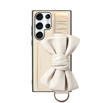 SCRUNCH STRAP - RIBBON/IVORY (SCRUNCH STRAP CASE)