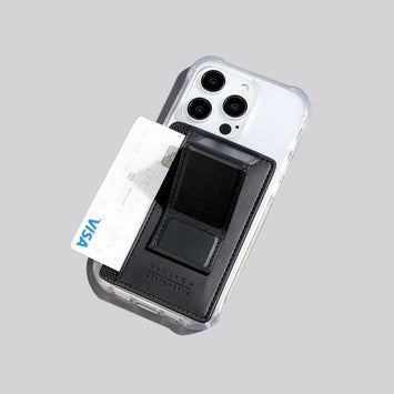 GRIP STAND CASE - ARTIFICIAL LEATHER/BLACK