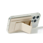 GRIP STAND CASE - ARTIFICIAL LEATHER/IVORY
