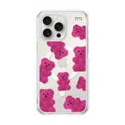 GRAPHICS - TEDDY BEAR/PINK (CLEAR MAGSAFE CASE)