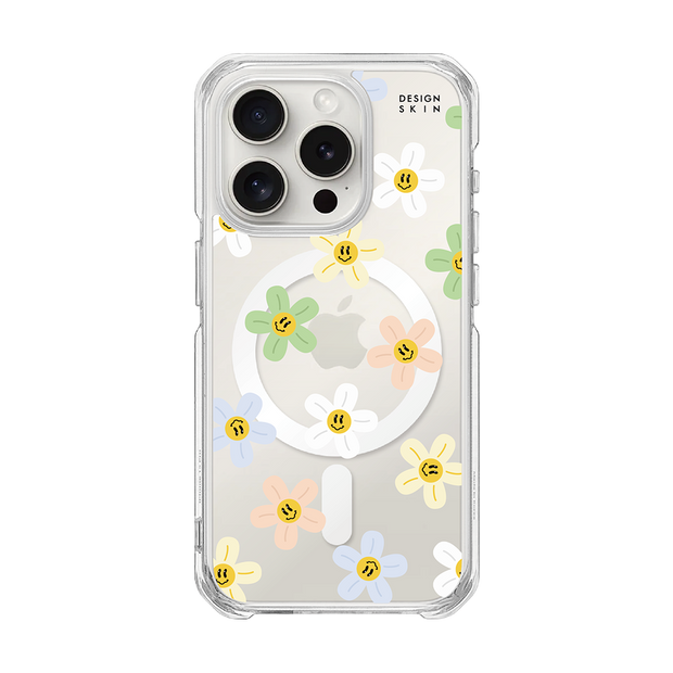 GRAPHICS - COLOR DAISY (CLEAR MAGSAFE CASE)