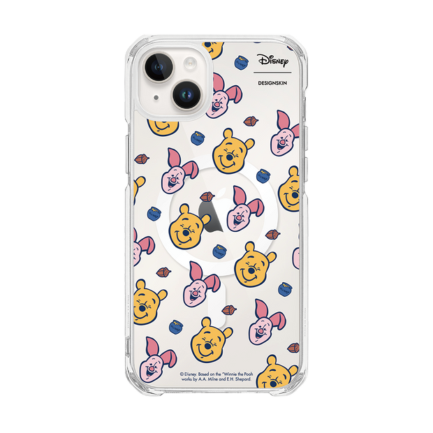 [DISNEY] WINNIE THE POOH - POOH PIGLET FACE PATTERN (CLEAR MAGSAFE CASE)