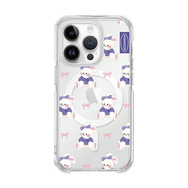 RETRO - PATTERN/BUNNY (CLEAR MAGSAFE CASE)