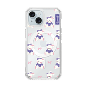RETRO - PATTERN/BUNNY (CLEAR MAGSAFE CASE)