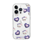 RETRO - HEART PATTERN/BUNNY (CLEAR CASE)