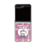 RETRO - PINK CHECK/BUNNY (CLEAR CASE)