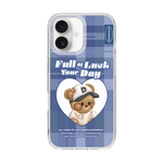 RETRO - BLUE CHECK/TEDDY/BLUE (CLEAR CASE)