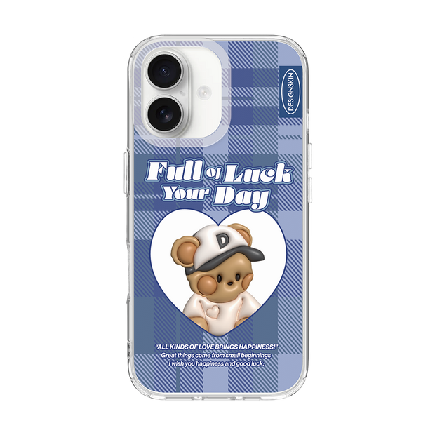 RETRO - BLUE CHECK/TEDDY/BLUE (CLEAR CASE)