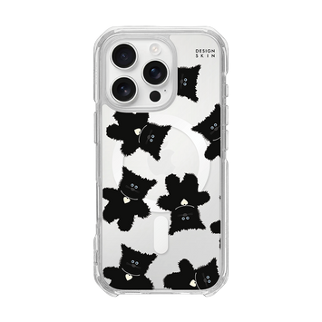 GRAPHICS - FUR BEAR/BLACK (CLEAR MAGSAFE CASE)