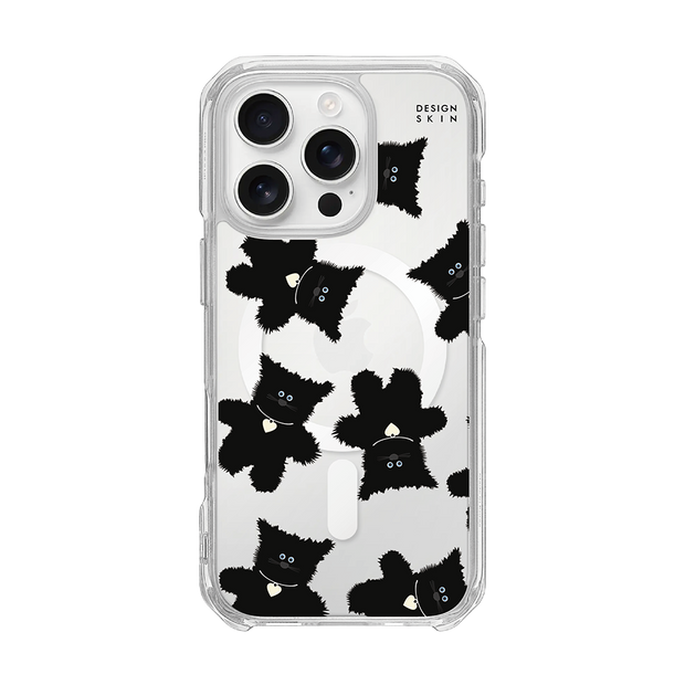GRAPHICS - FUR BEAR/BLACK (CLEAR MAGSAFE CASE)