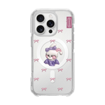 RETRO - MINI RIBBON/BUNNY (CLEAR MAGSAFE CASE)