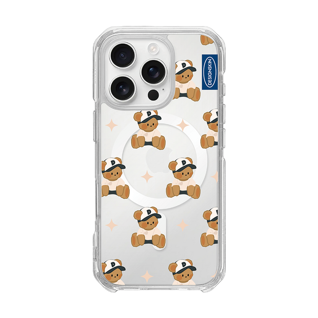 RETRO - PATTERN/TEDDY (CLEAR MAGSAFE CASE)