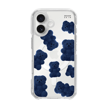 GRAPHICS - TEDDY BEAR/NAVY (CLEAR MAGSAFE CASE)