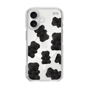 GRAPHICS - TEDDY BEAR/BLACK (CLEAR MAGSAFE CASE)