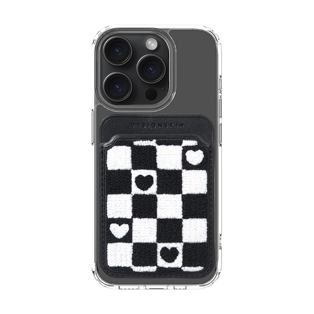 MAGSAFE BOOKLE POCKET (24) - CHECKERBOARD/HEART