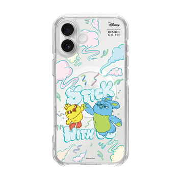 [DISNEY] PUFFY HAPPINESS - CLOUD DUCKY & BUNNY (CLEAR MAGSAFE CASE)