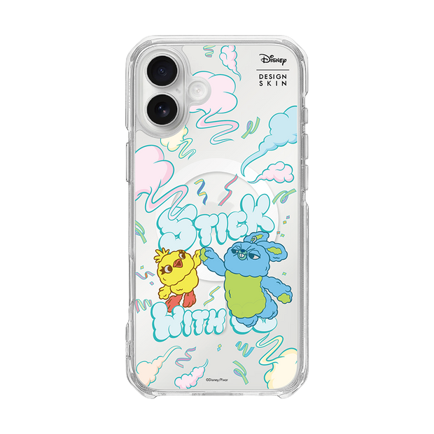 [DISNEY] PUFFY HAPPINESS - CLOUD DUCKY & BUNNY (CLEAR MAGSAFE CASE)