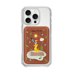 [DISNEY] THE LION KING - ZAZU AND SIMBA/BROWN (MAGSAFE LEATHER POCKET)