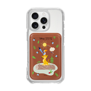 [DISNEY] THE LION KING - ZAZU AND SIMBA/BROWN (MAGSAFE LEATHER POCKET)