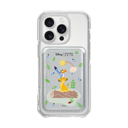 [DISNEY] THE LION KING - ZAZU AND SIMBA/SILVER (MAGSAFE LEATHER POCKET)