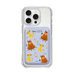 [DISNEY] THE LION KING - PATTERN SIMBA FRIENDS/LAVENDER (MAGSAFE LEATHER POCKET)