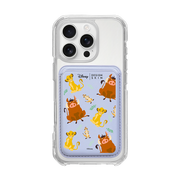 [DISNEY] THE LION KING - PATTERN SIMBA FRIENDS/LAVENDER (MAGSAFE LEATHER POCKET)