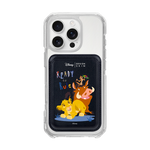 [DISNEY] THE LION KING - SIMBA FRIENDS/BLACK (MAGSAFE LEATHER POCKET)