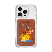 [DISNEY] THE LION KING - SIMBA FRIENDS/BROWN (MAGSAFE LEATHER POCKET)