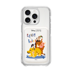 [DISNEY] THE LION KING - SIMBA FRIENDS/WHITE (MAGSAFE LEATHER POCKET)