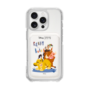 [DISNEY] THE LION KING - SIMBA FRIENDS/WHITE (MAGSAFE LEATHER POCKET)