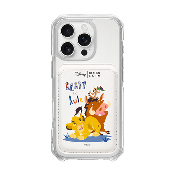 [DISNEY] THE LION KING - SIMBA FRIENDS/WHITE (MAGSAFE LEATHER POCKET)