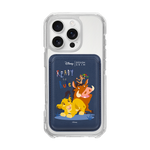 [DISNEY] THE LION KING - SIMBA FRIENDS/NAVY (MAGSAFE LEATHER POCKET)