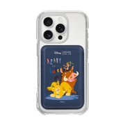 [DISNEY] THE LION KING - SIMBA FRIENDS/NAVY (MAGSAFE LEATHER POCKET)