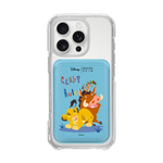 [DISNEY] THE LION KING - SIMBA FRIENDS/BLUE (MAGSAFE LEATHER POCKET)