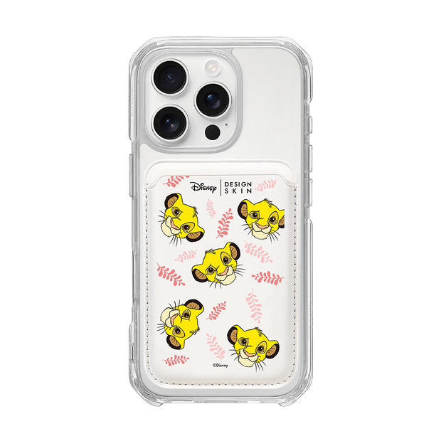 [DISNEY] THE LION KING - LAUREL SIMBA/WHITE (MAGSAFE LEATHER POCKET)