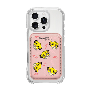 [DISNEY] THE LION KING - LAUREL SIMBA/PINK (MAGSAFE LEATHER POCKET)