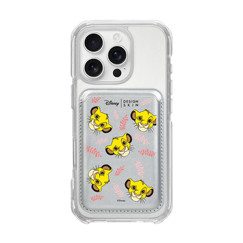 [DISNEY] THE LION KING - LAUREL SIMBA/SILVER (MAGSAFE LEATHER POCKET)