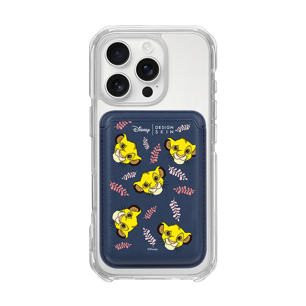 [DISNEY] THE LION KING - LAUREL SIMBA/NAVY (MAGSAFE LEATHER POCKET)